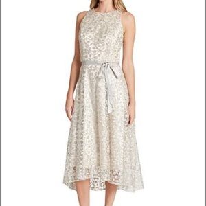 Tahari cream dress